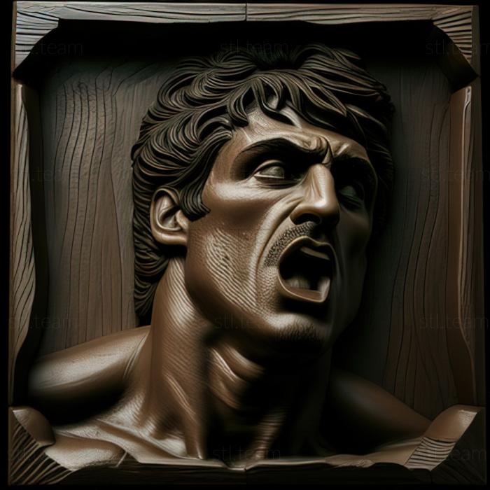 3D model Rocky Balboa Rocky Sylvester Stallone (STL)